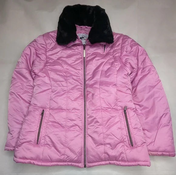 Kc Collections Girl's Pink Puffer Jacket Barbie Girly - Picture 4 of 11